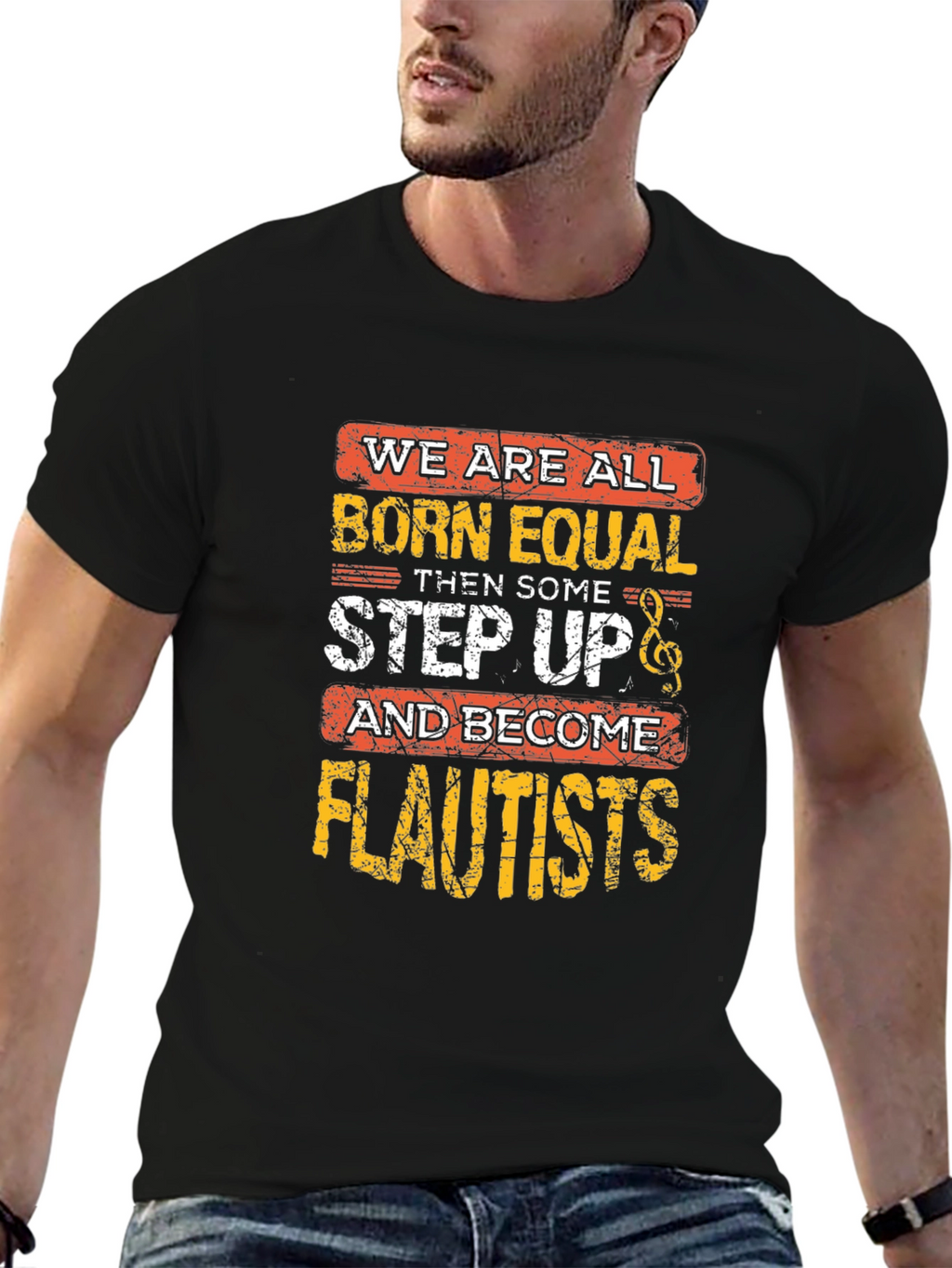 Born Equal Flautist T-Shirt