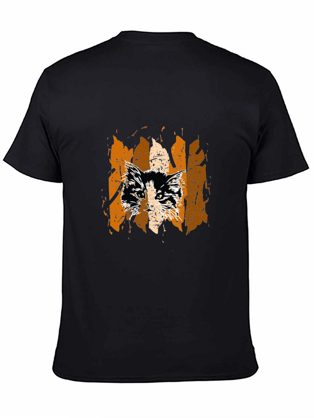 Cat Grunge Graphic Tee - Stylish Unisex T-Shirt