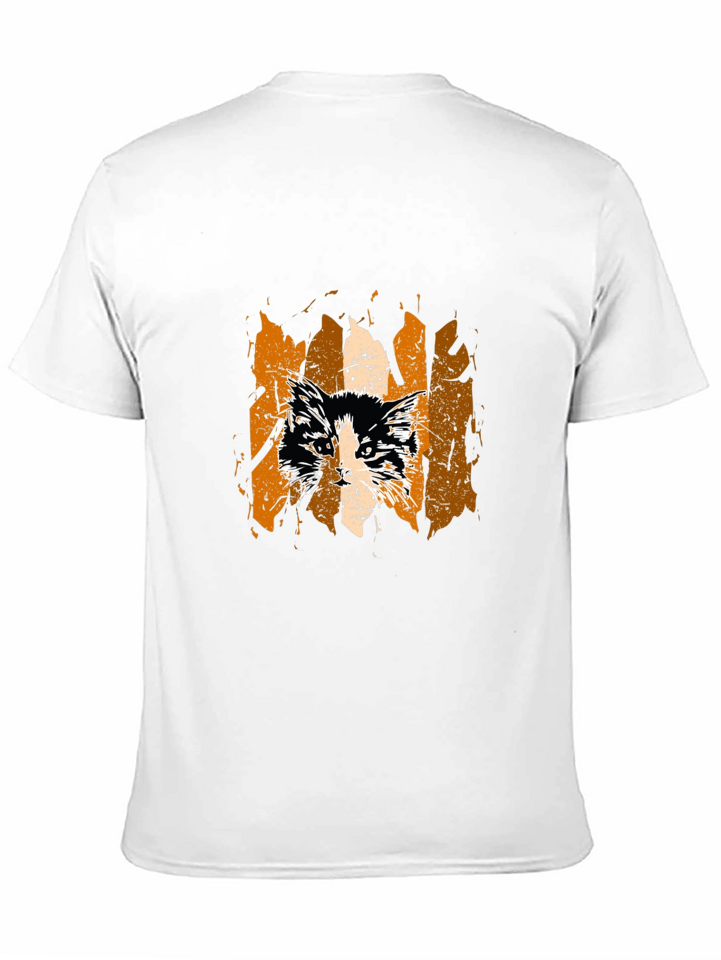 Cat Grunge Graphic Tee - Stylish Unisex T-Shirt