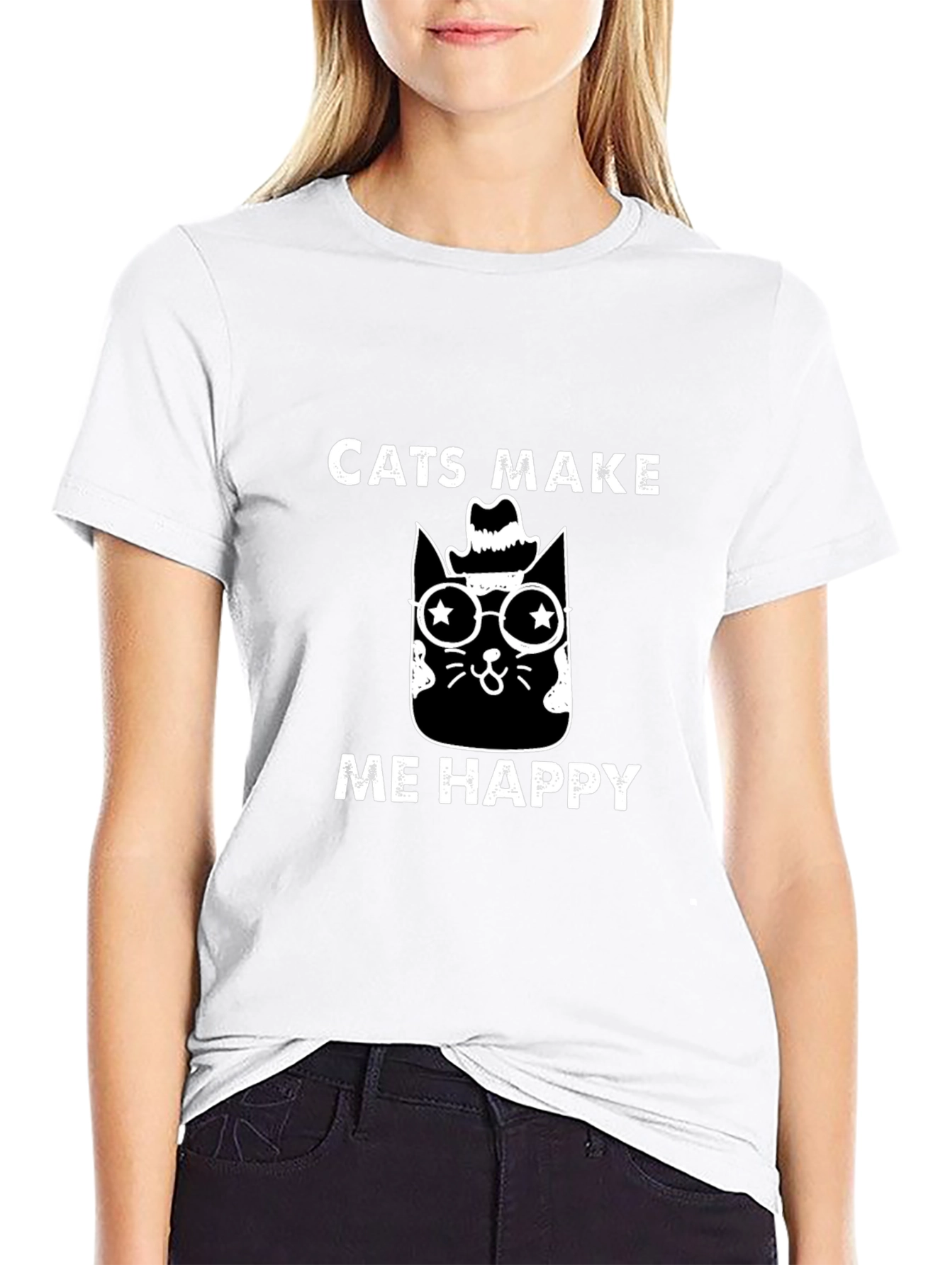 Cats Make Me Happy T-Shirt