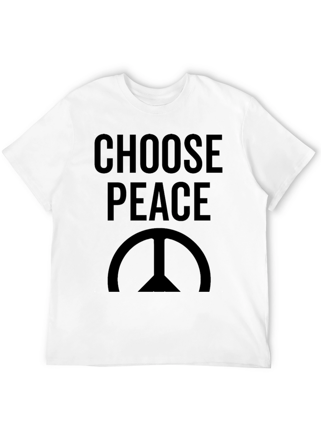 Choose Peace T-Shirt - Black Graphic Tee