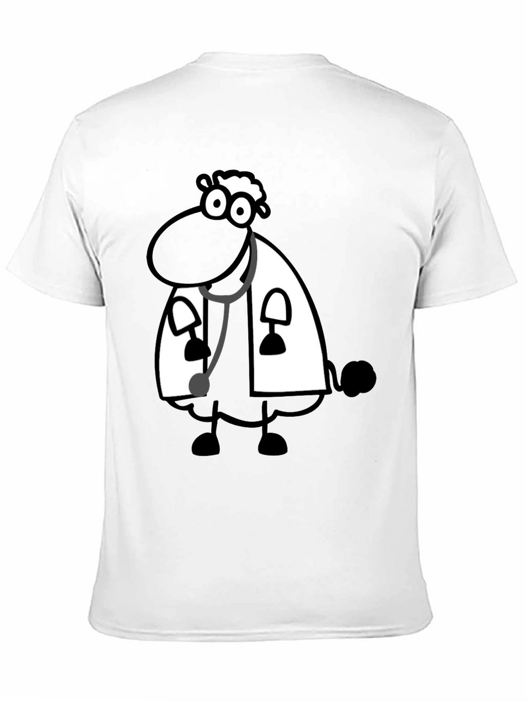 Black Sheep Doctor T-Shirt - Cartoon Style