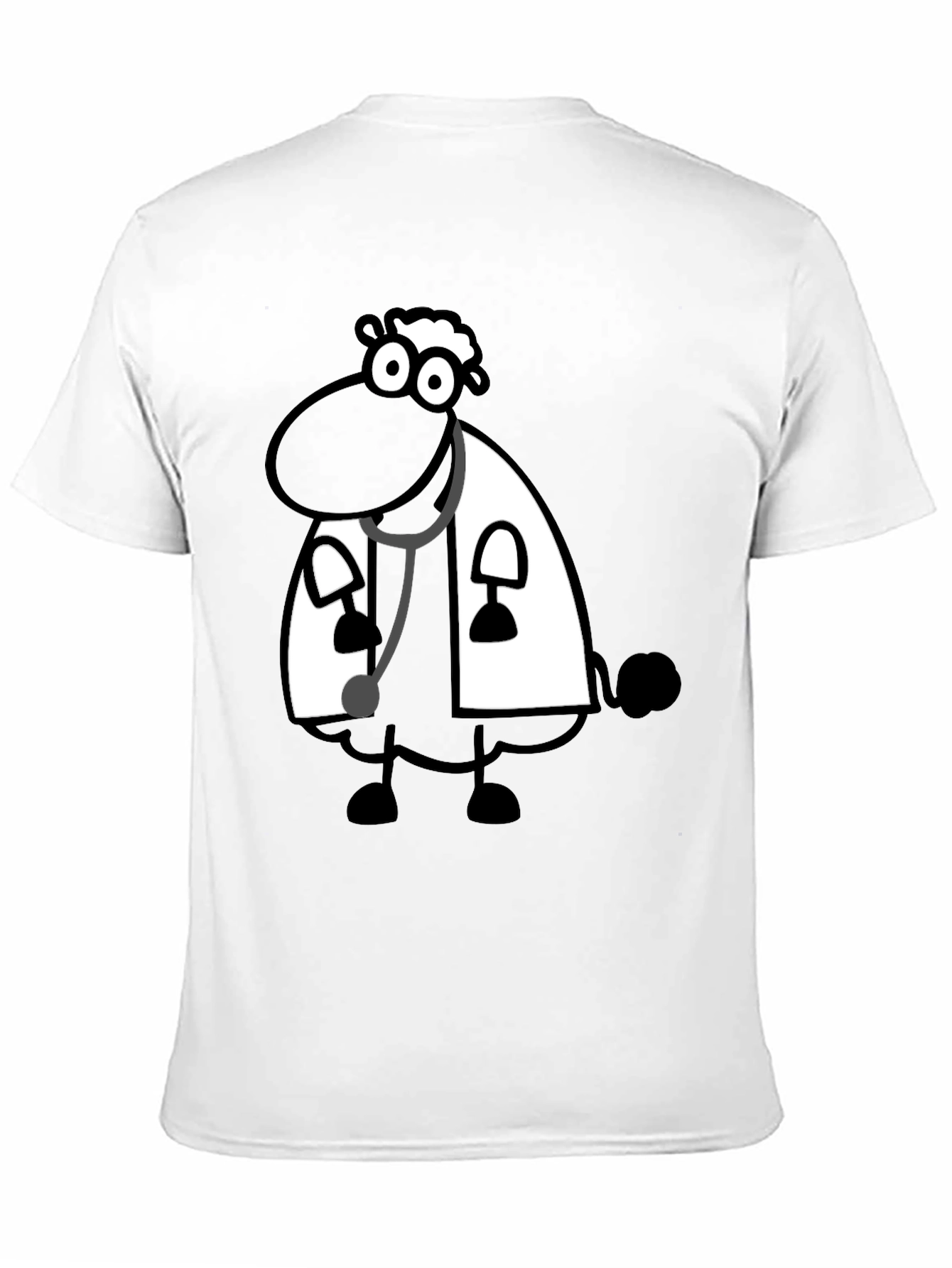 Black Sheep Doctor T-Shirt - Cartoon Style