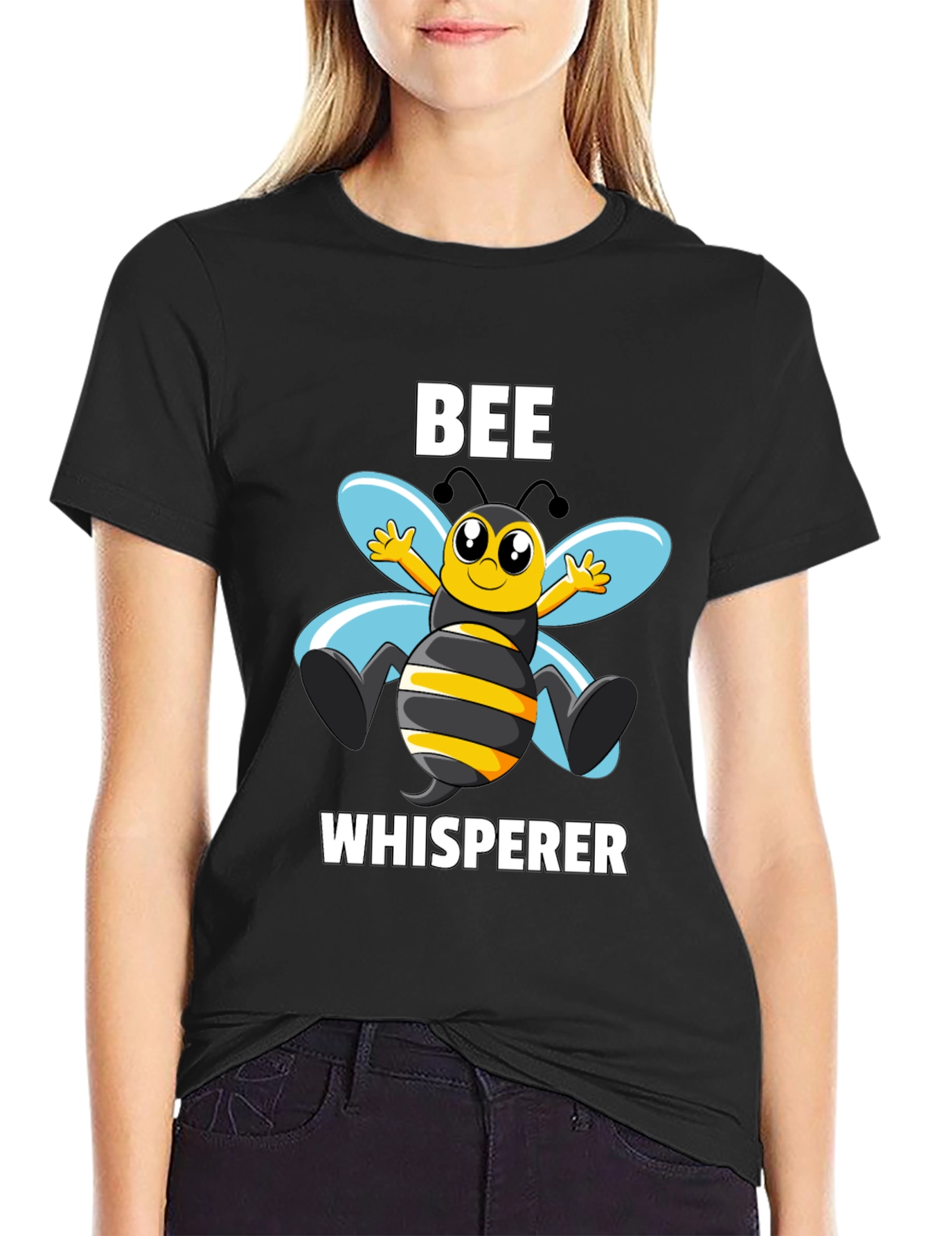 Bee Whisperer Graphic T-Shirt - Black
