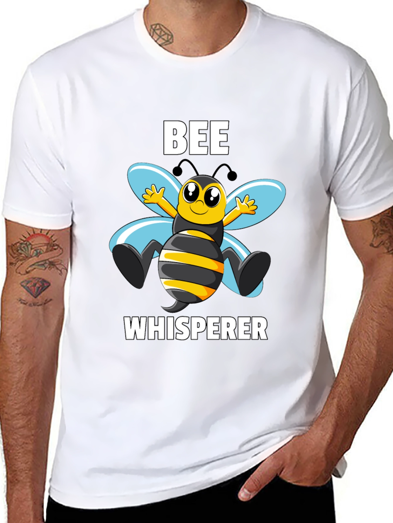 Bee Whisperer Graphic T-Shirt - Black