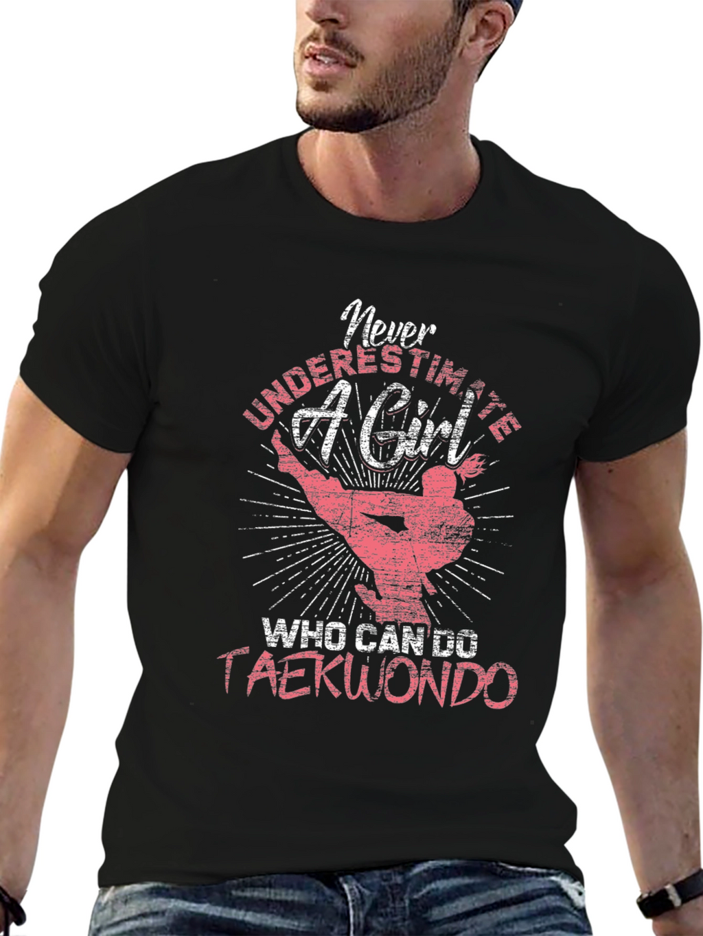 Never Underestimate a Taekwondo Girl T-Shirt