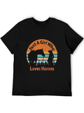 Just A Girl Who Loves Horses Graphic T-Shirt