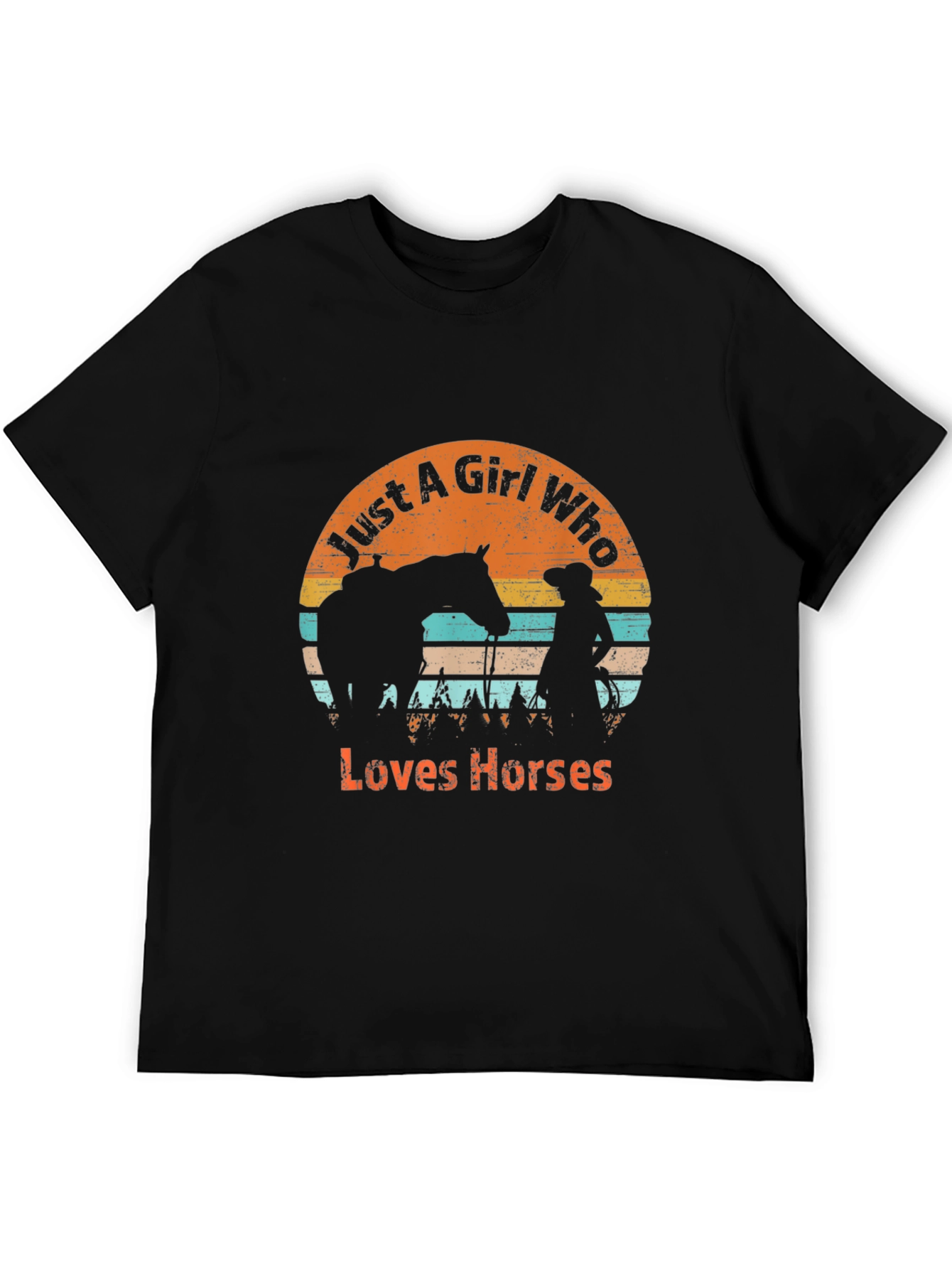 Just A Girl Who Loves Horses Graphic T-Shirt