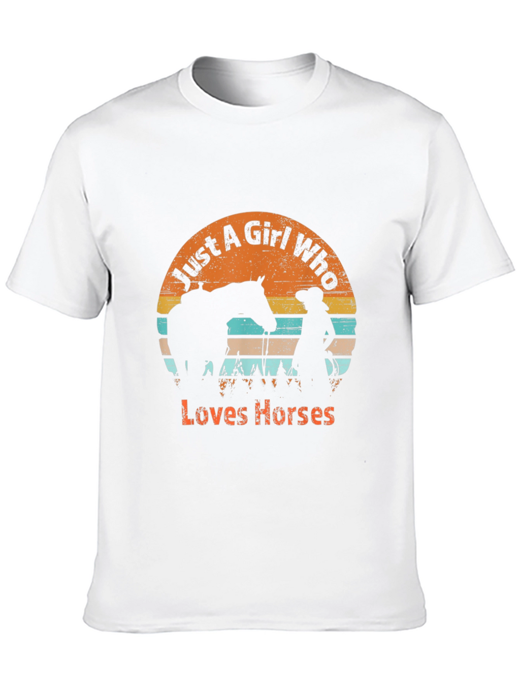 Just A Girl Who Loves Horses Graphic T-Shirt