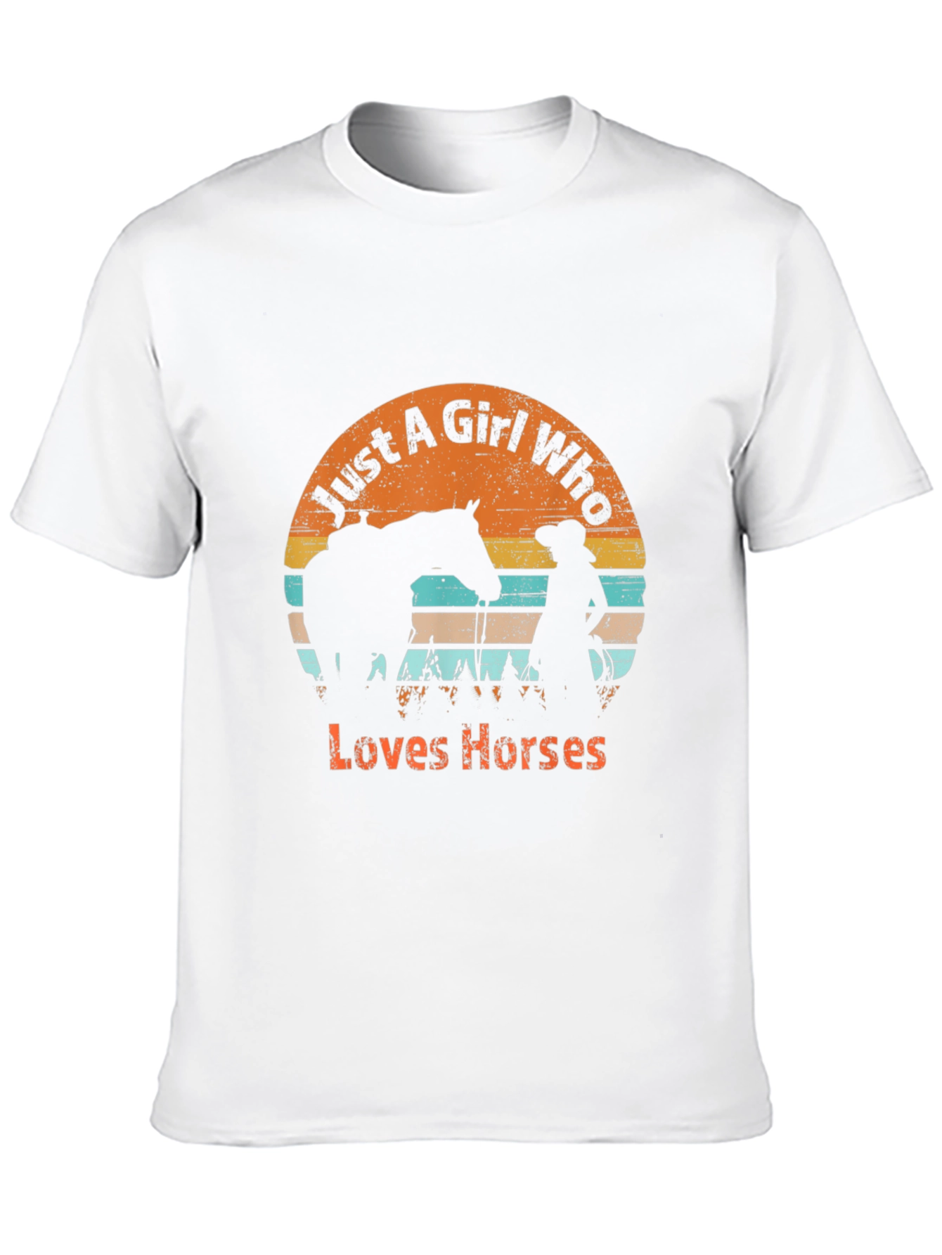 Just A Girl Who Loves Horses Graphic T-Shirt