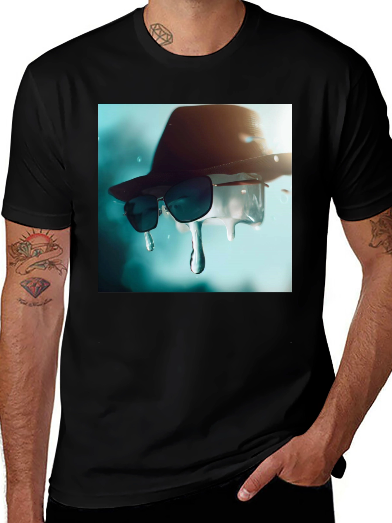 Cool Summer Drip Tee - Unique Graphic Design