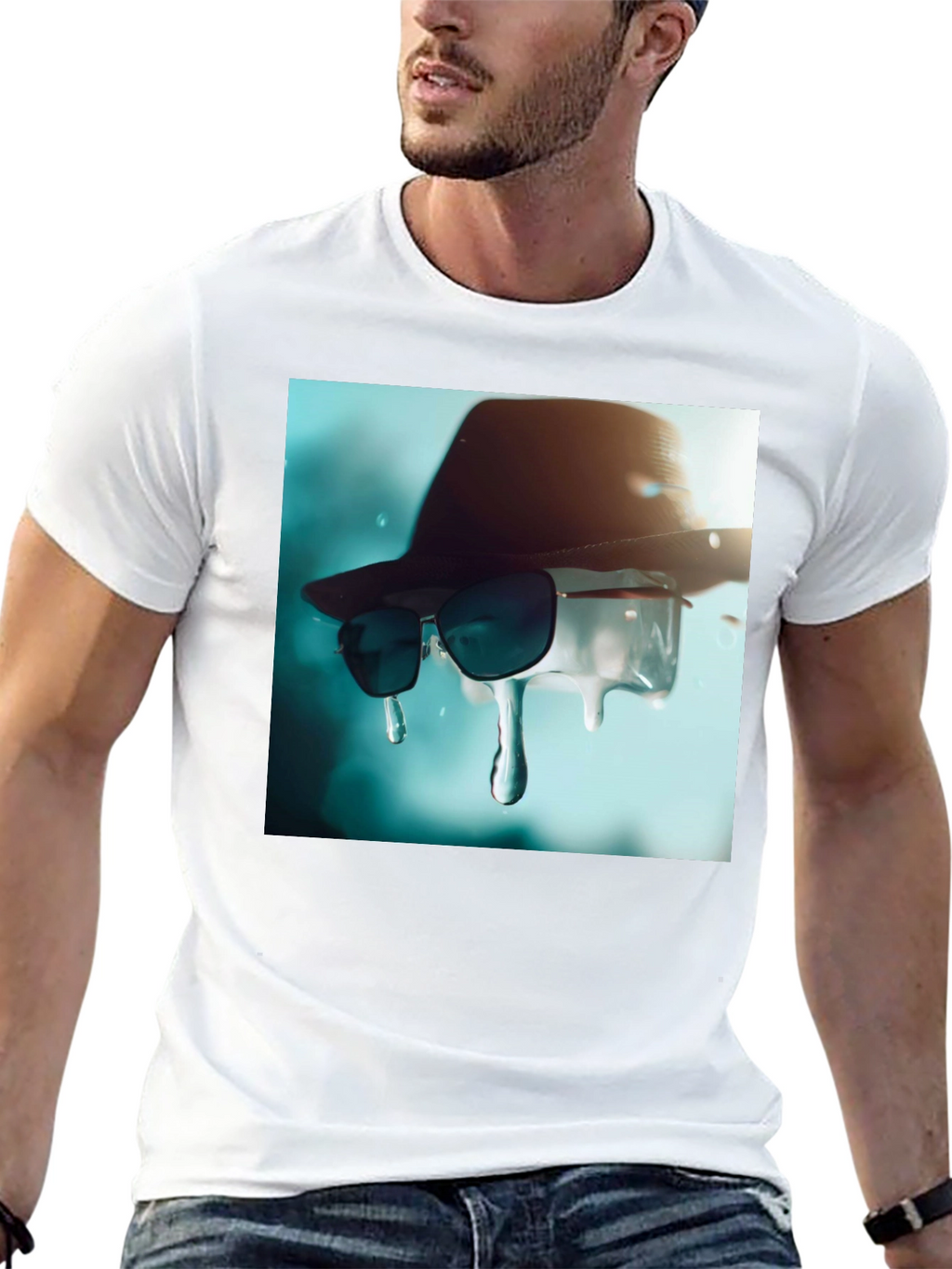 Cool Summer Drip Tee - Unique Graphic Design