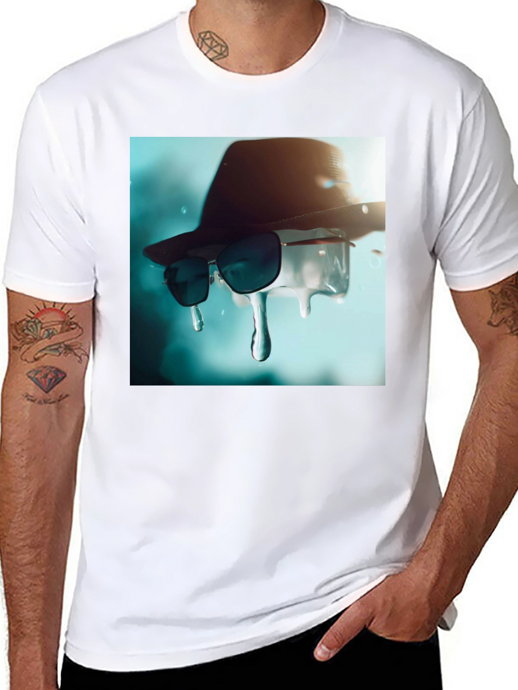 Cool Summer Drip Tee - Unique Graphic Design