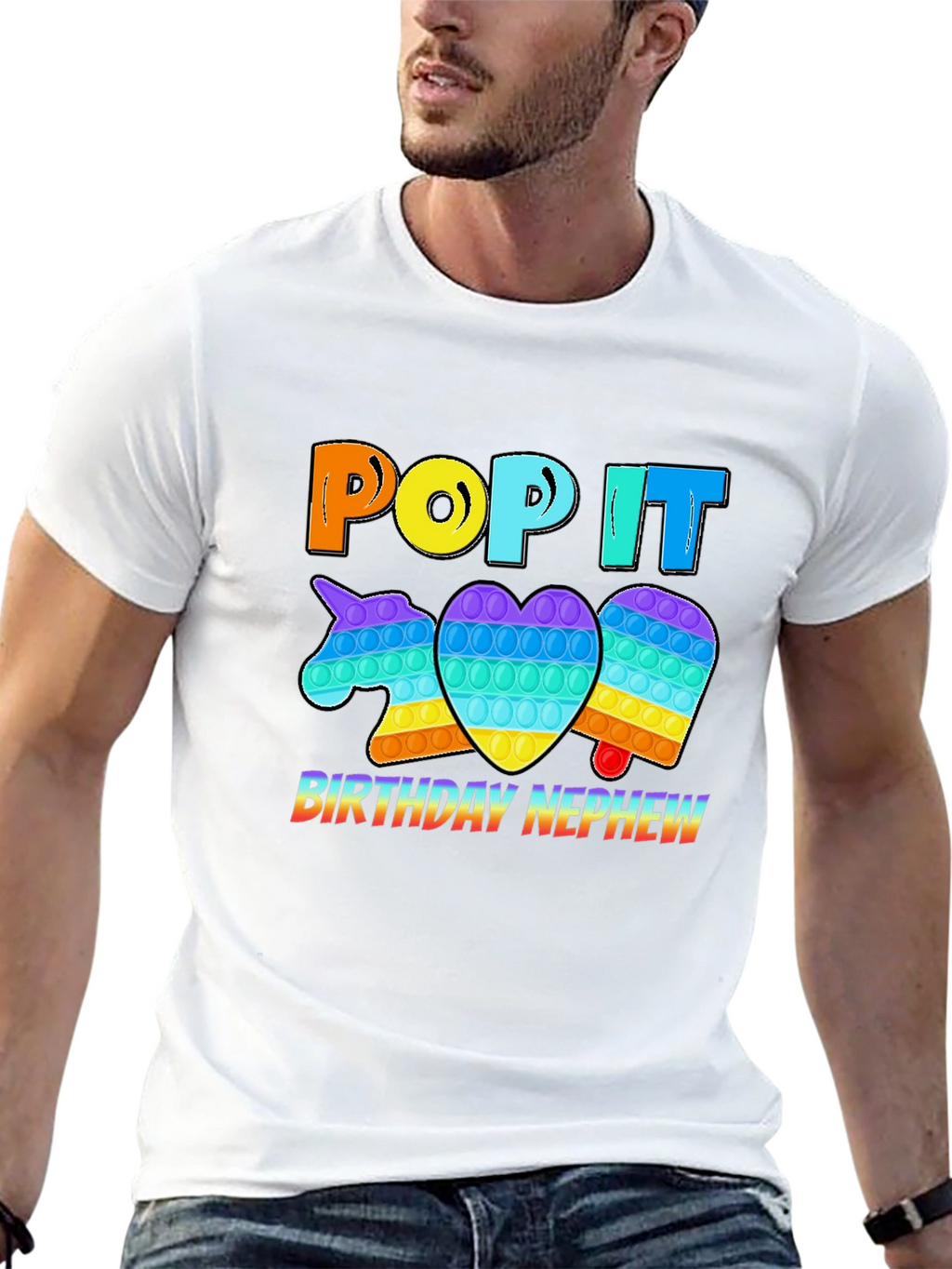 Pop It Birthday Nephew T-Shirt
