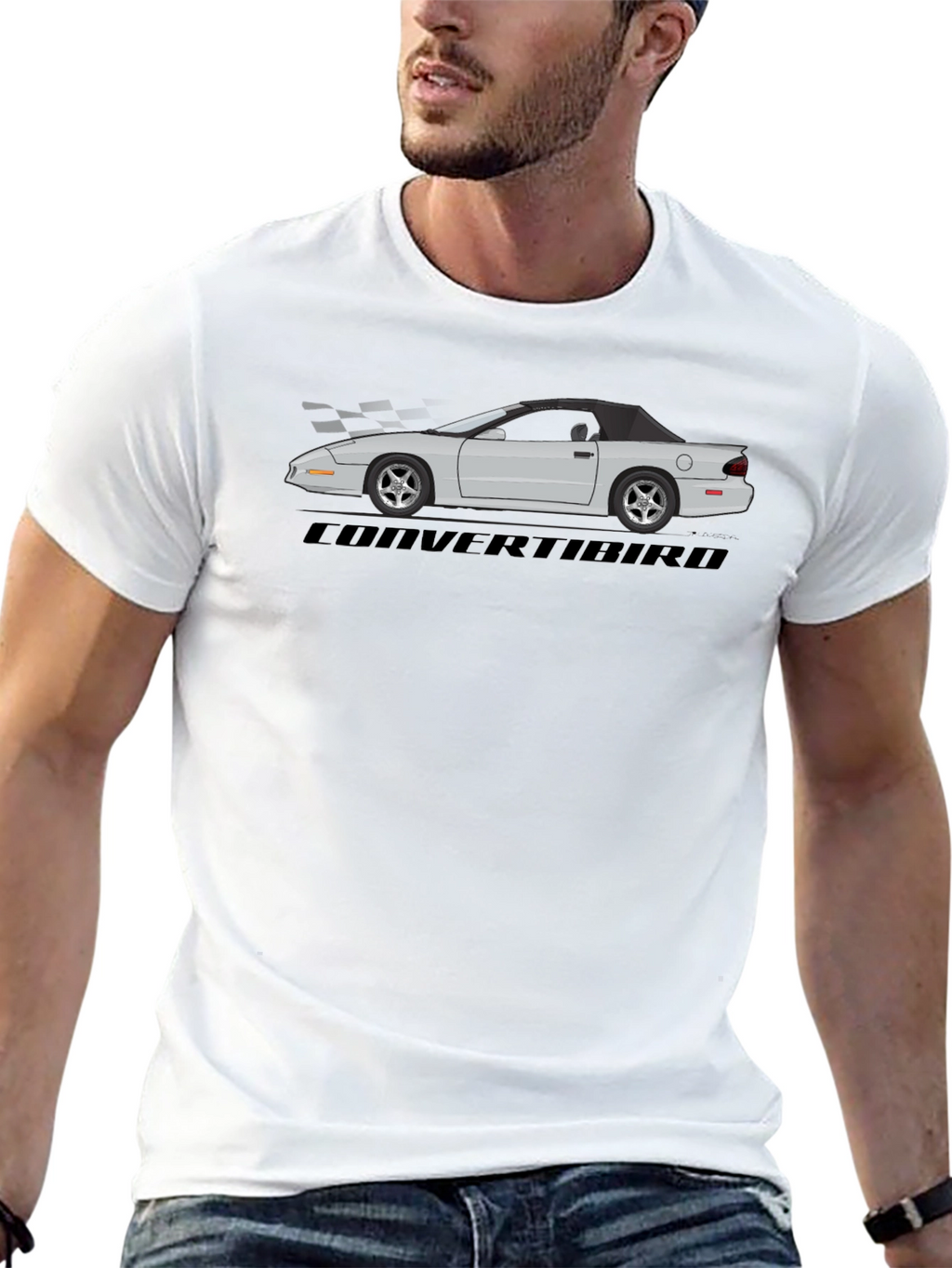 Convertibird Car Graphic T-Shirt