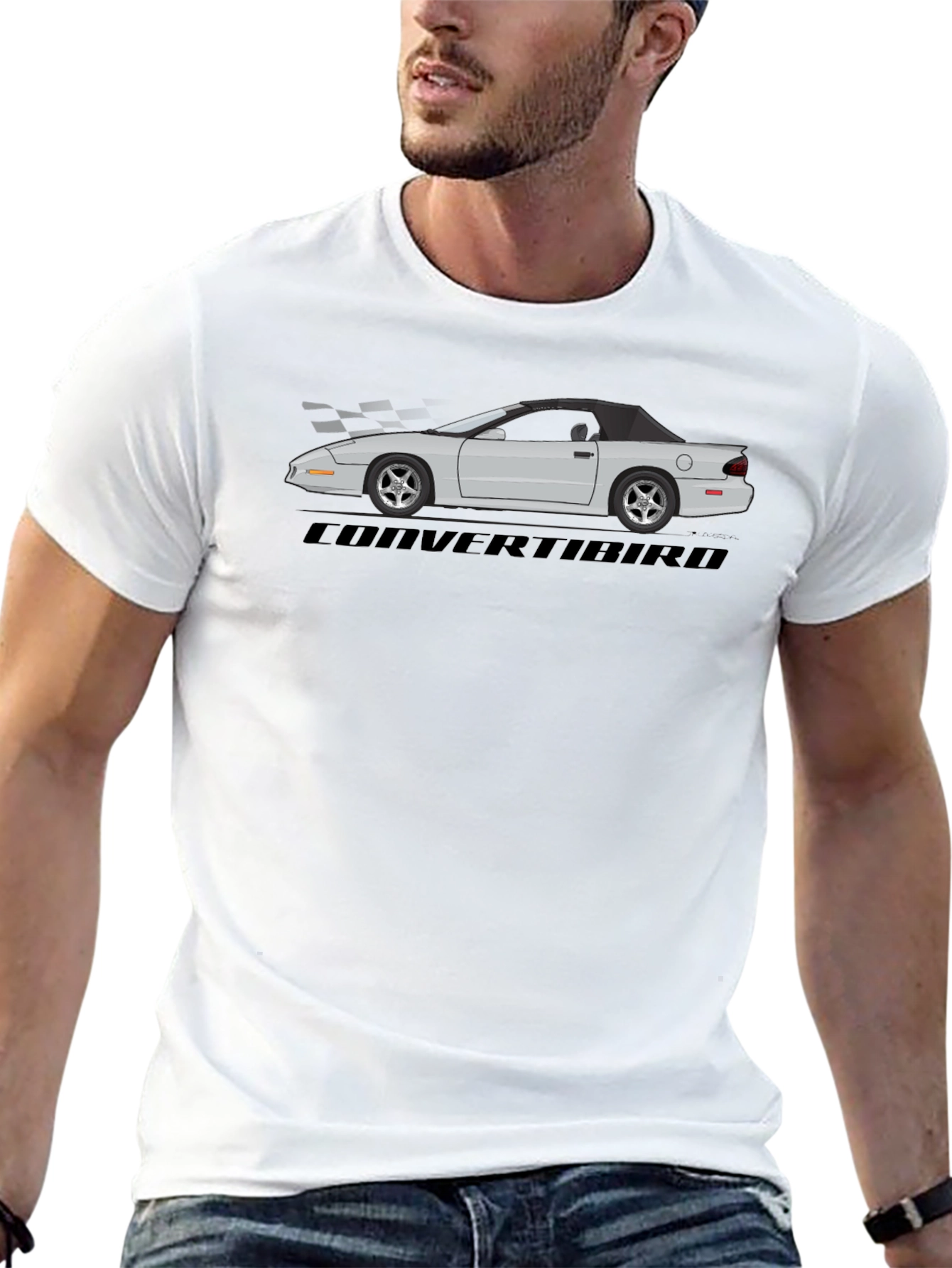 Convertibird Car Graphic T-Shirt