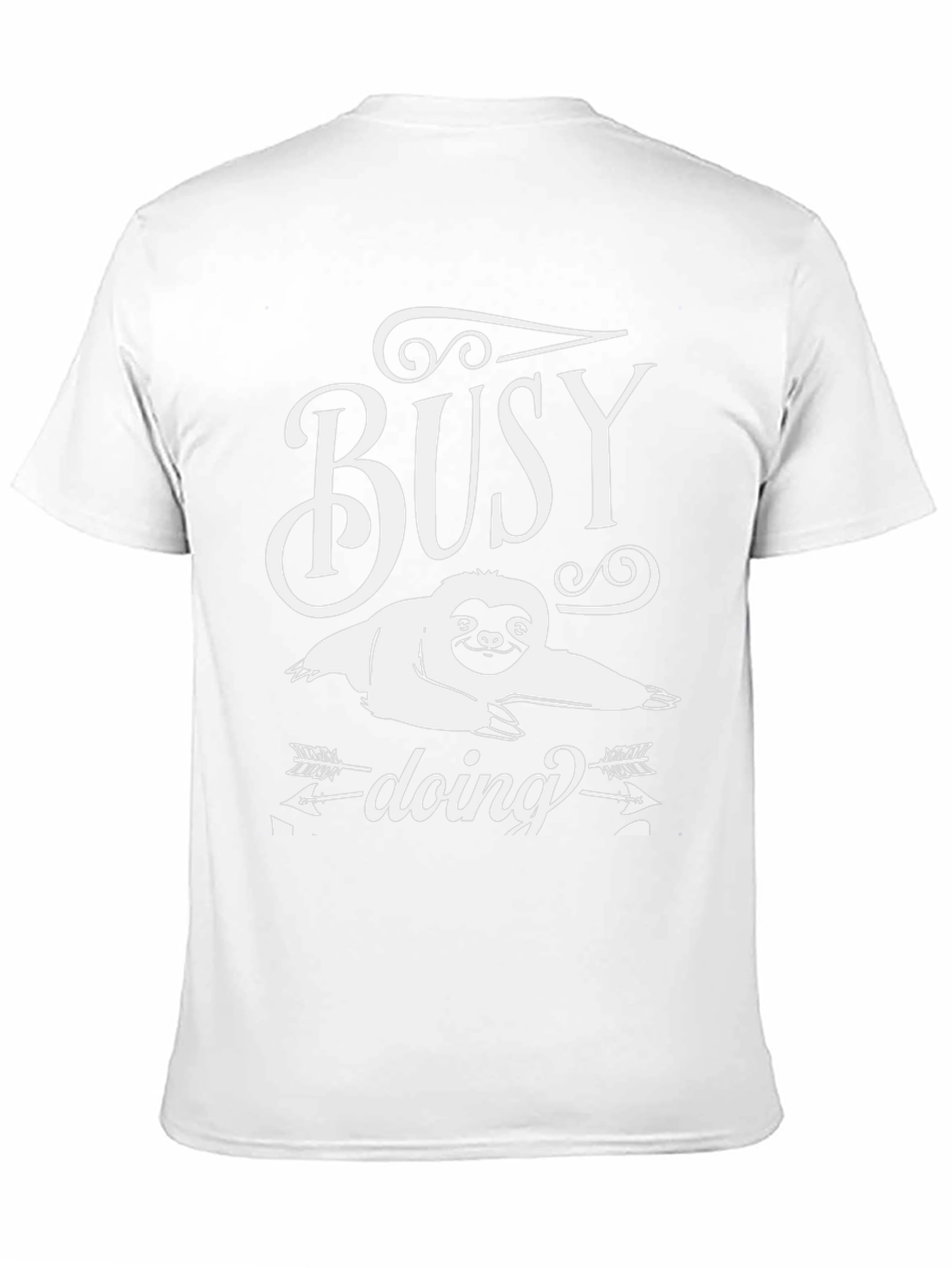 Busy Doing Nothing Sloth Graphic Tee