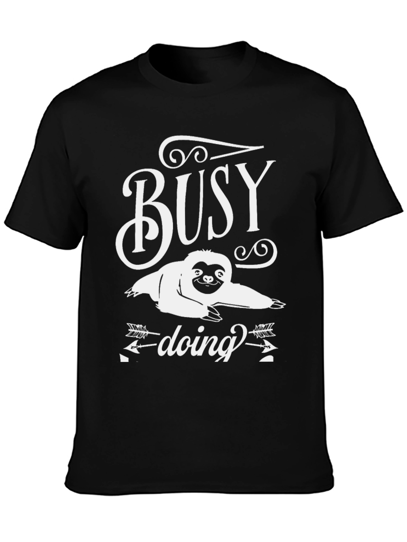 Busy Doing Nothing Sloth Graphic Tee