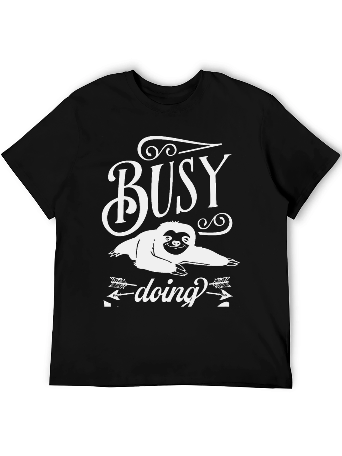Busy Doing Nothing Sloth Graphic Tee