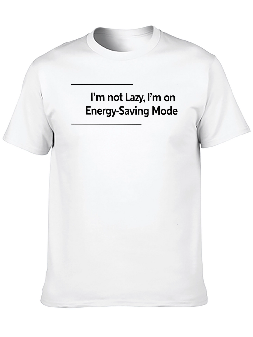 Funny Lazy Mode Graphic Tee