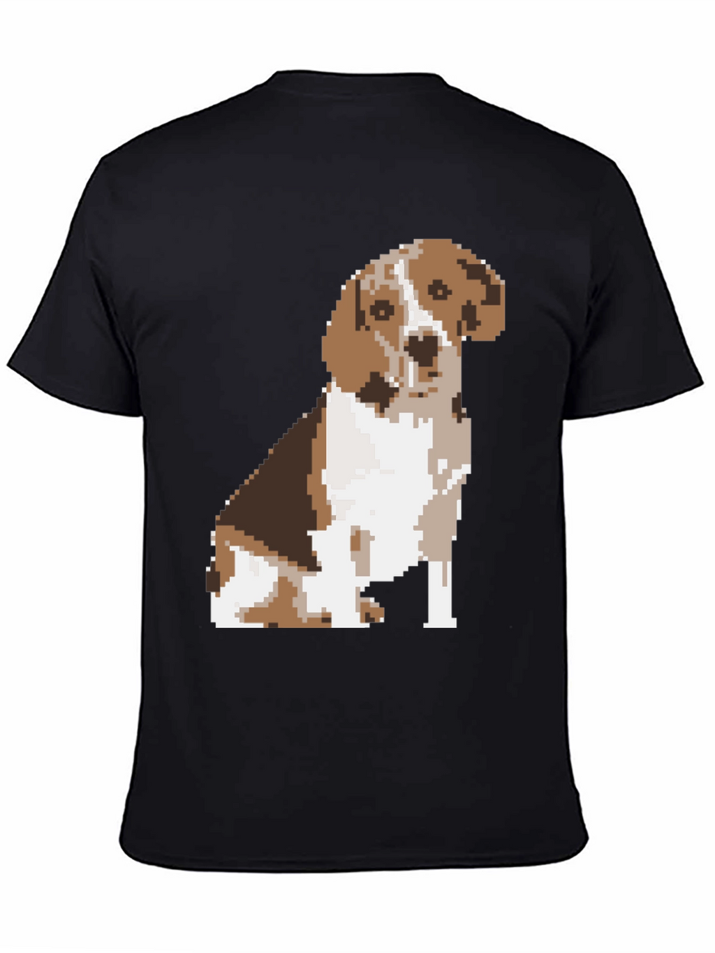 Pixelated Beagle Dog Graphic Tee