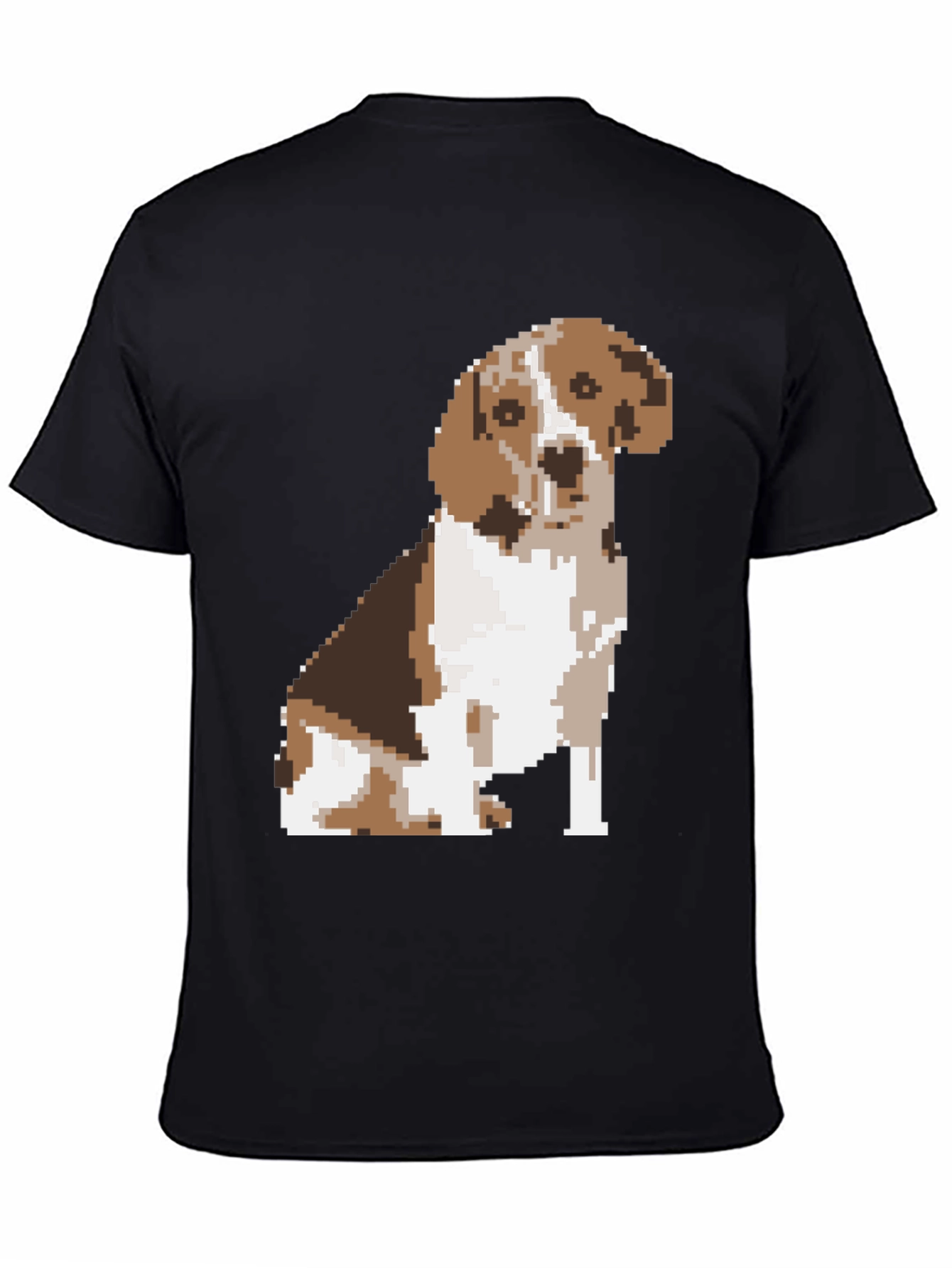 Pixelated Beagle Dog Graphic Tee
