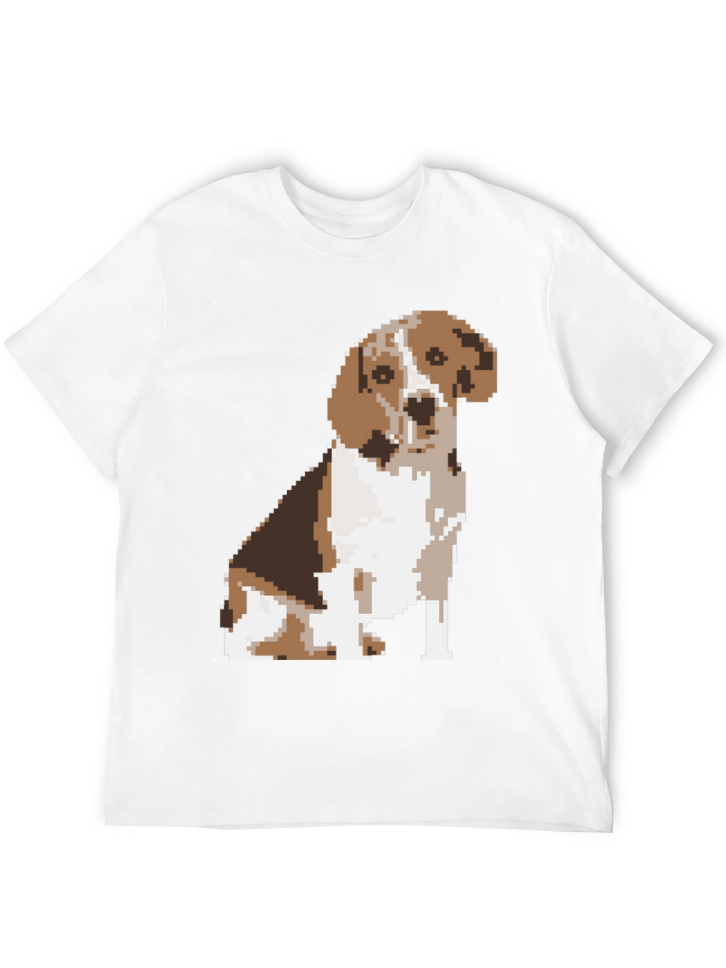 Pixelated Beagle Dog Graphic Tee
