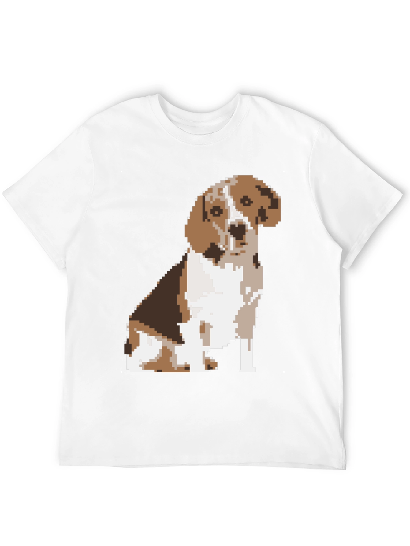 Pixelated Beagle Dog Graphic Tee
