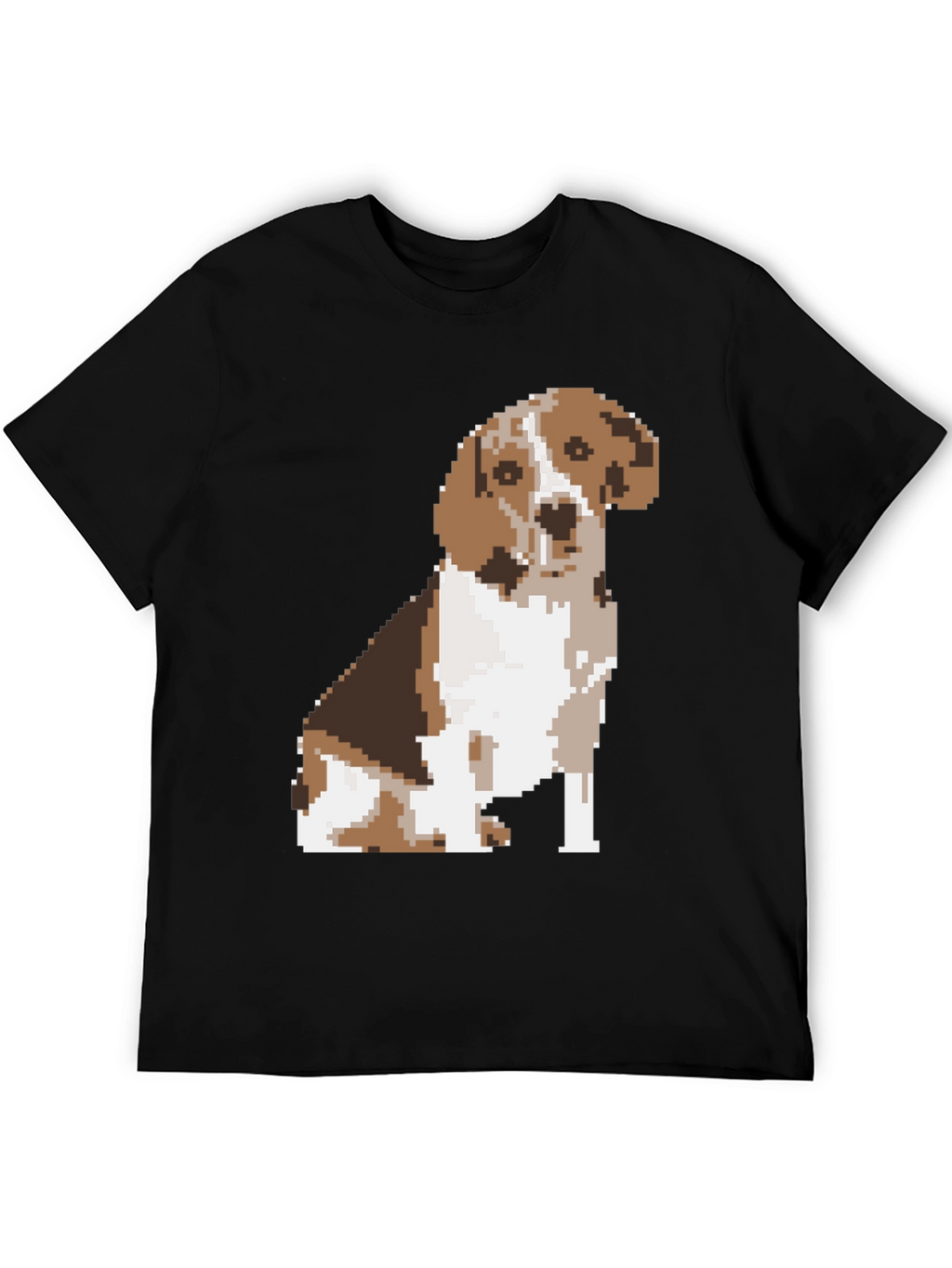 Pixelated Beagle Dog Graphic Tee