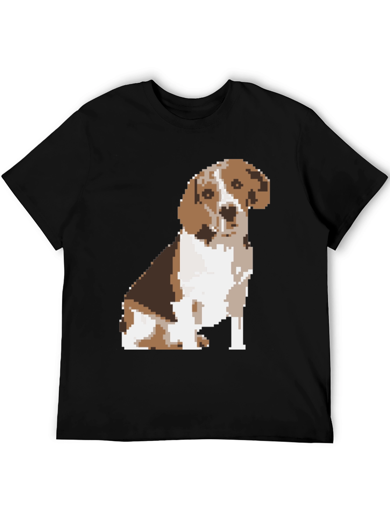 Pixelated Beagle Dog Graphic Tee