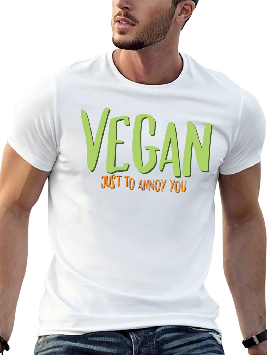 Vegan Just to Annoy You T-Shirt Funny Graphic Tee