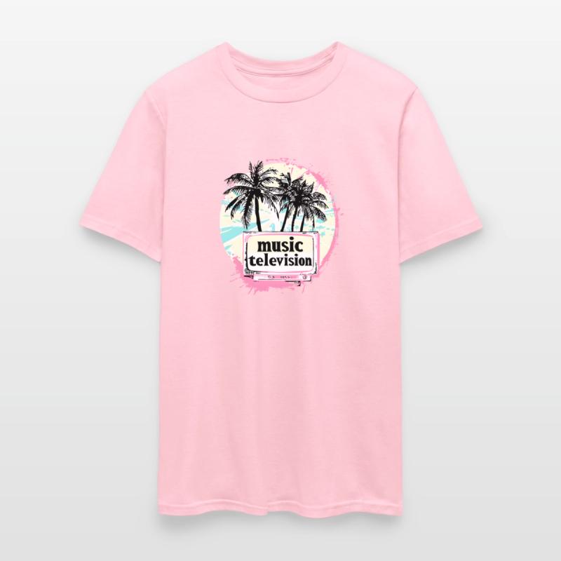 Music Television Retro Palms In Paradise T-Shirt