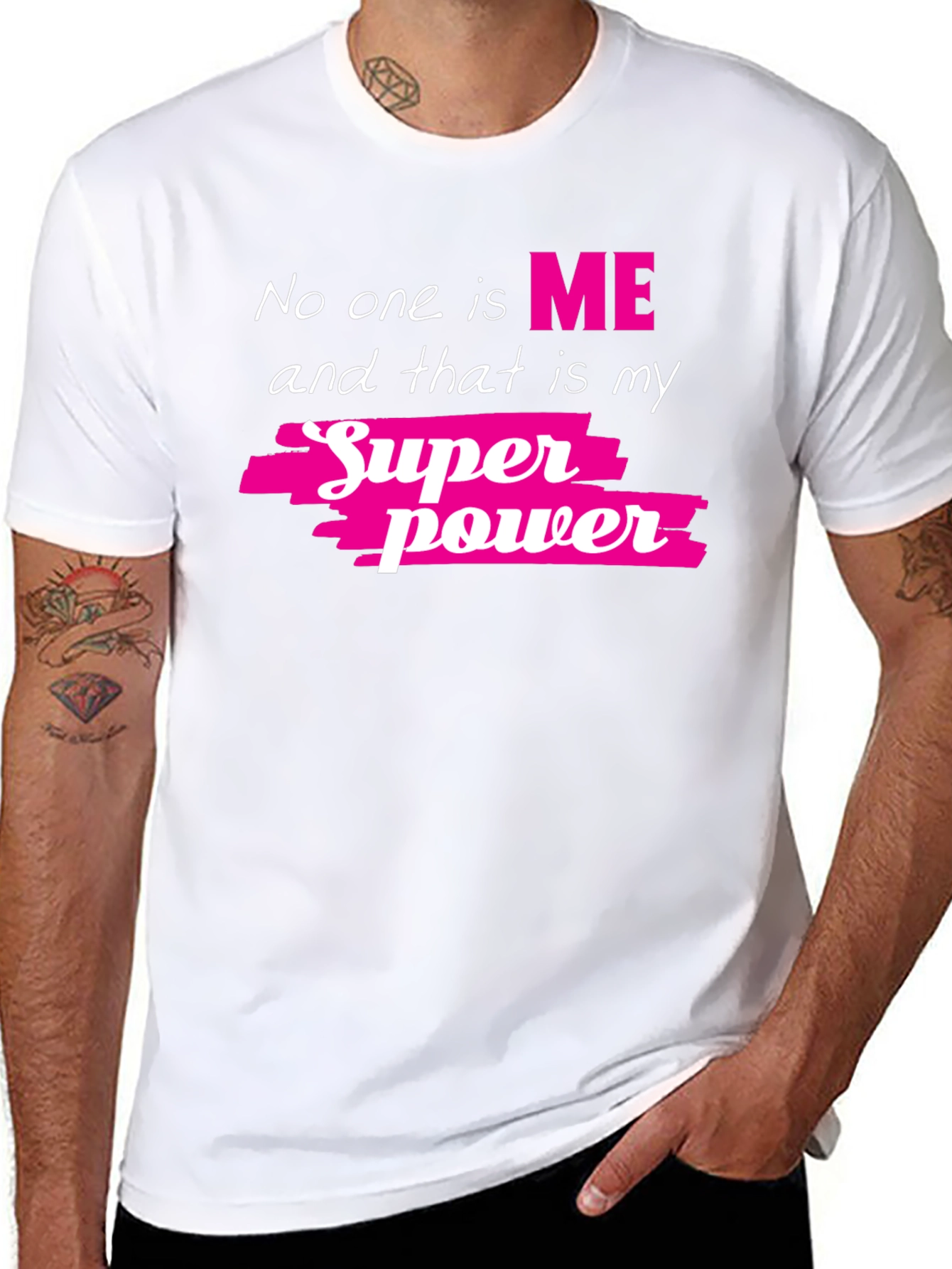 My Superpower Tee - Black Graphic T-Shirt