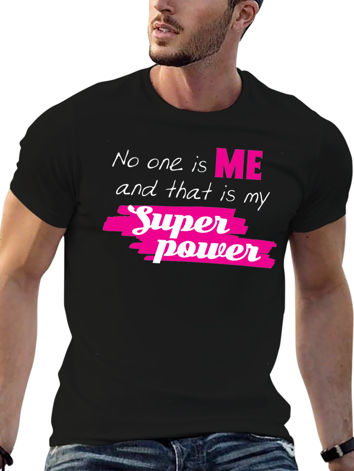 My Superpower Tee - Black Graphic T-Shirt