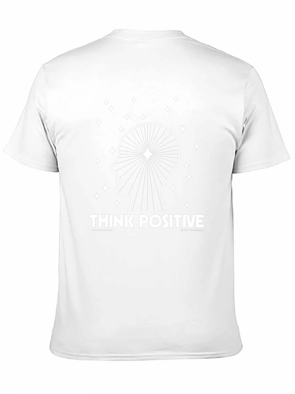 Think Positive Graphic Tee - Inspirational Black T-Shirt