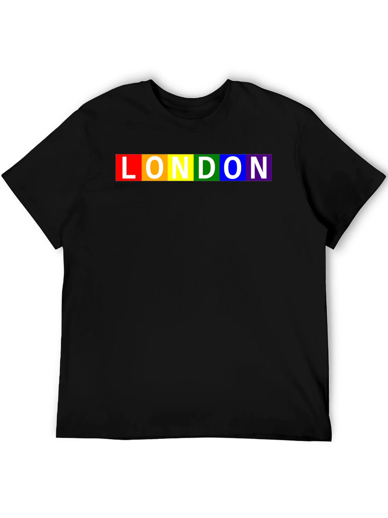 London Pride Rainbow T-Shirt - Black LGBTQ+ Tee