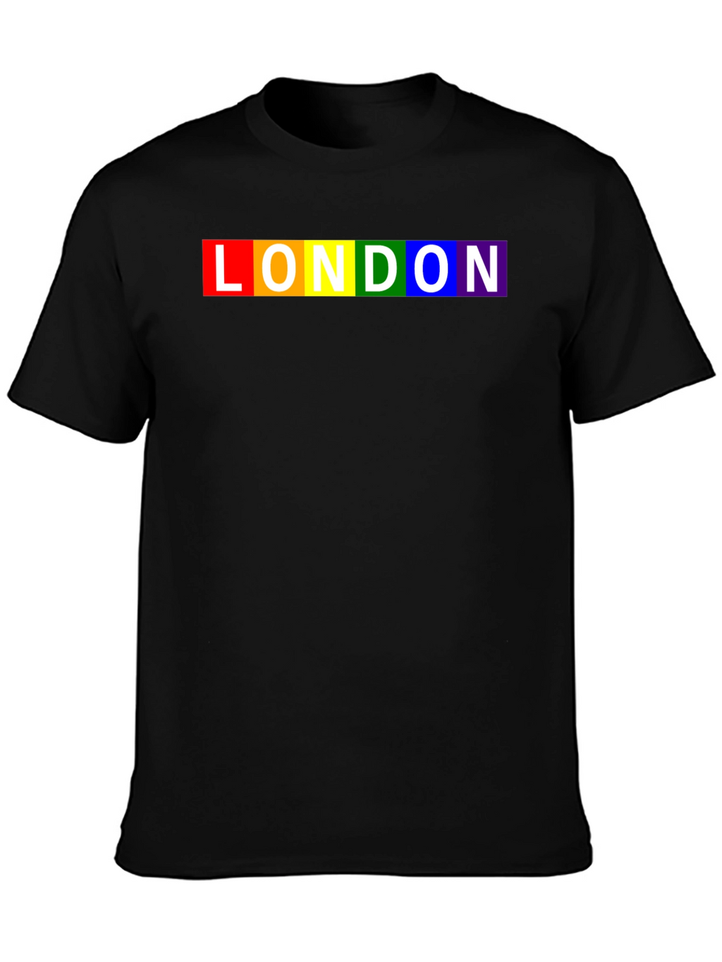 London Pride Rainbow T-Shirt - Black LGBTQ+ Tee