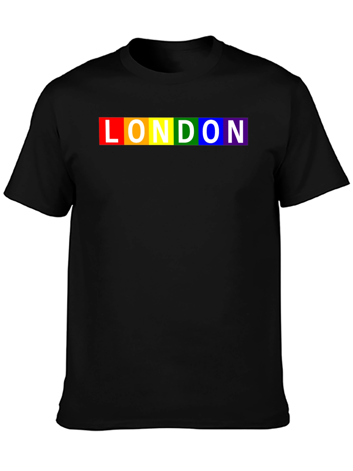 London Pride Rainbow T-Shirt - Black LGBTQ+ Tee