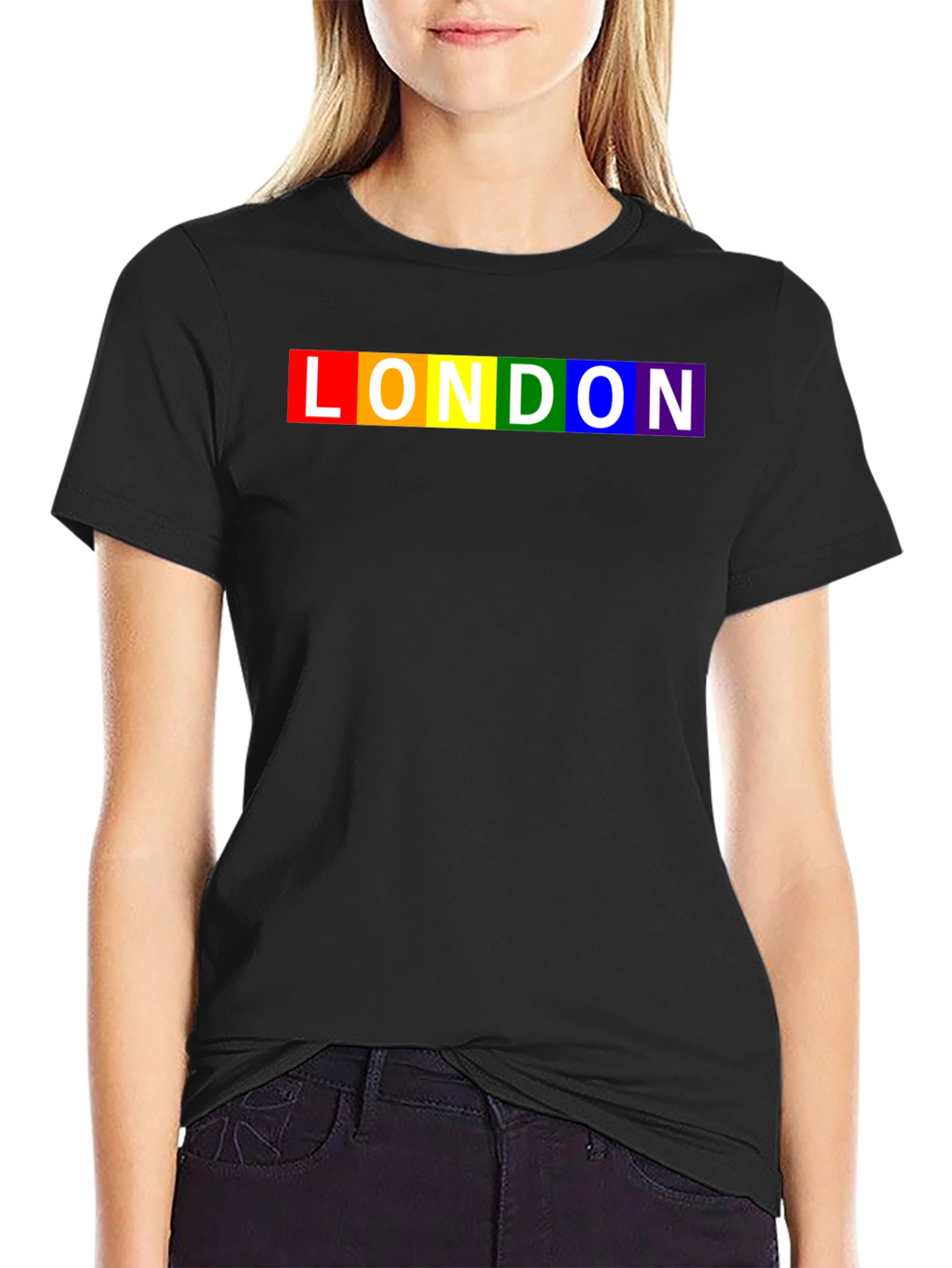 London Pride Rainbow T-Shirt - Black LGBTQ+ Tee