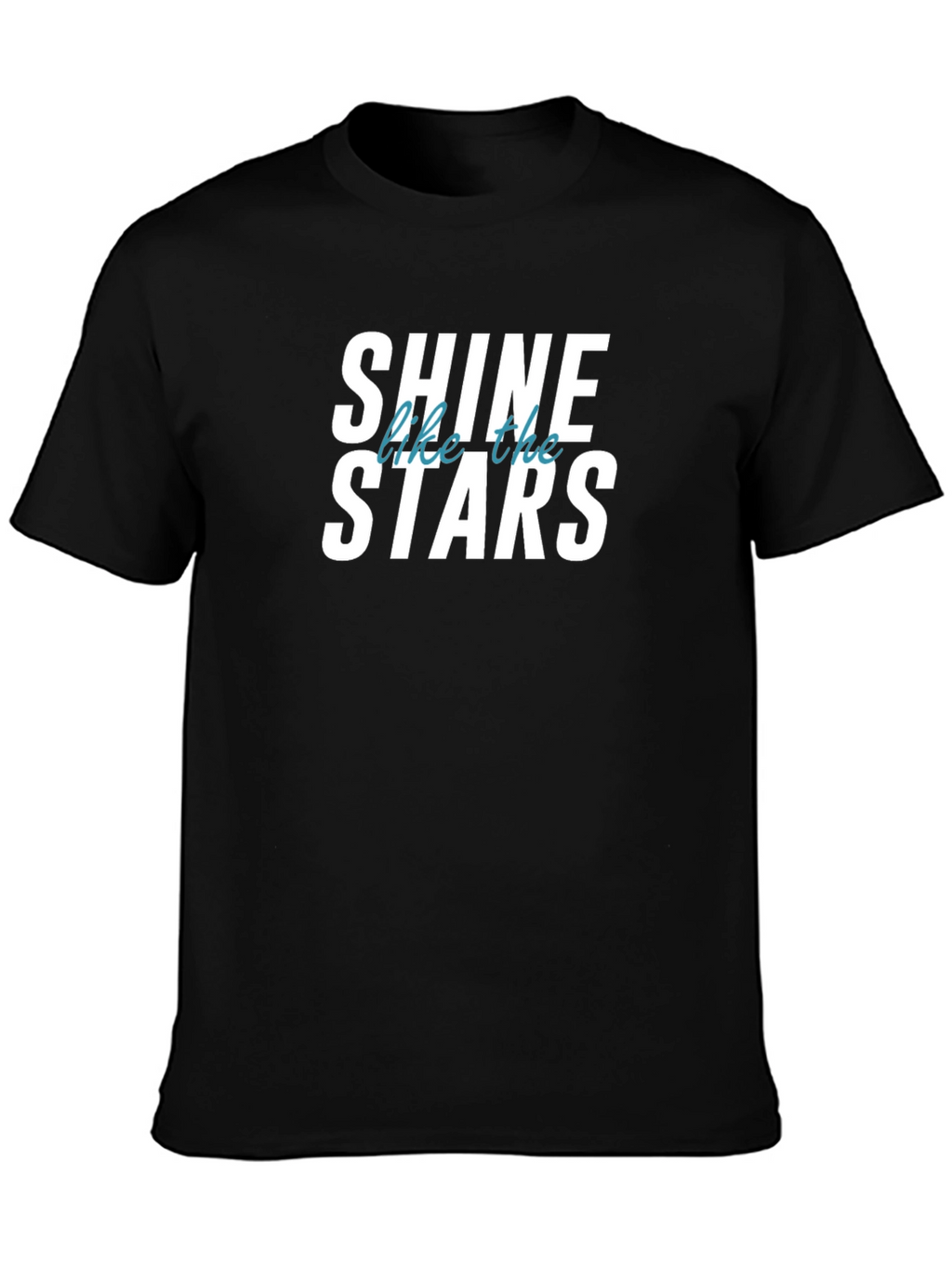 Shine Like The Stars Black Graphic T-Shirt