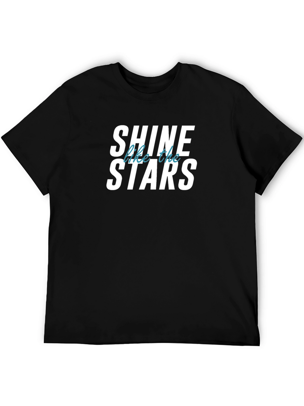 Shine Like The Stars Black Graphic T-Shirt