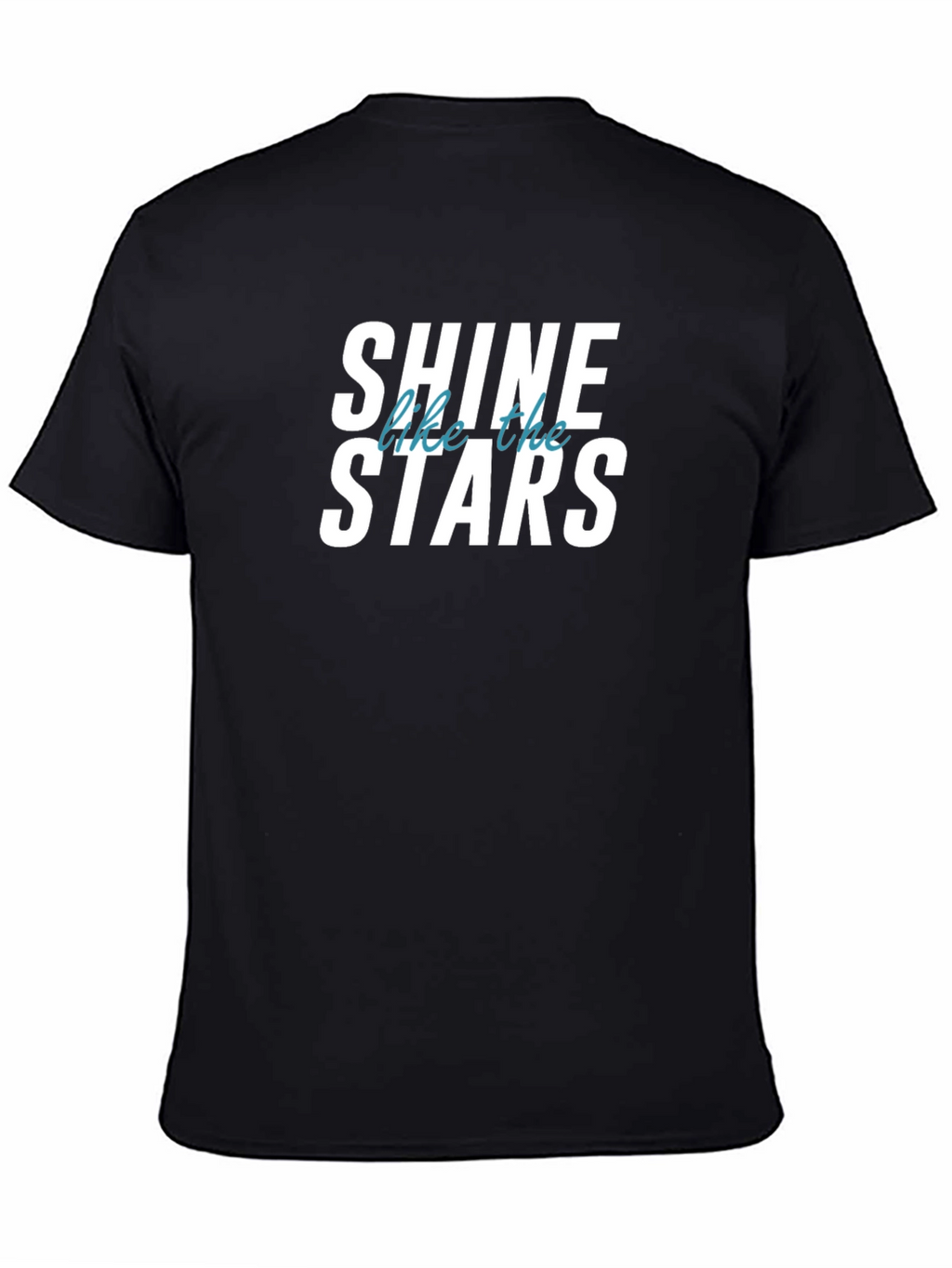 Shine Like The Stars Black Graphic T-Shirt