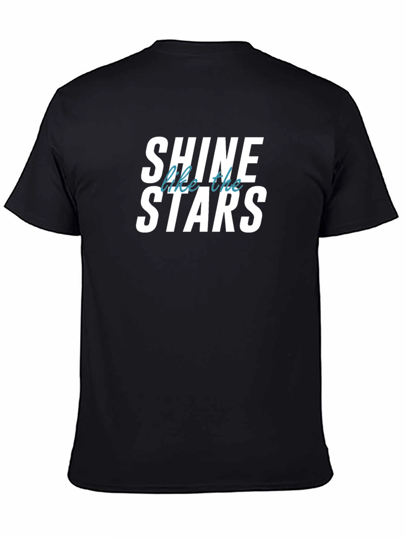Shine Like The Stars Black Graphic T-Shirt