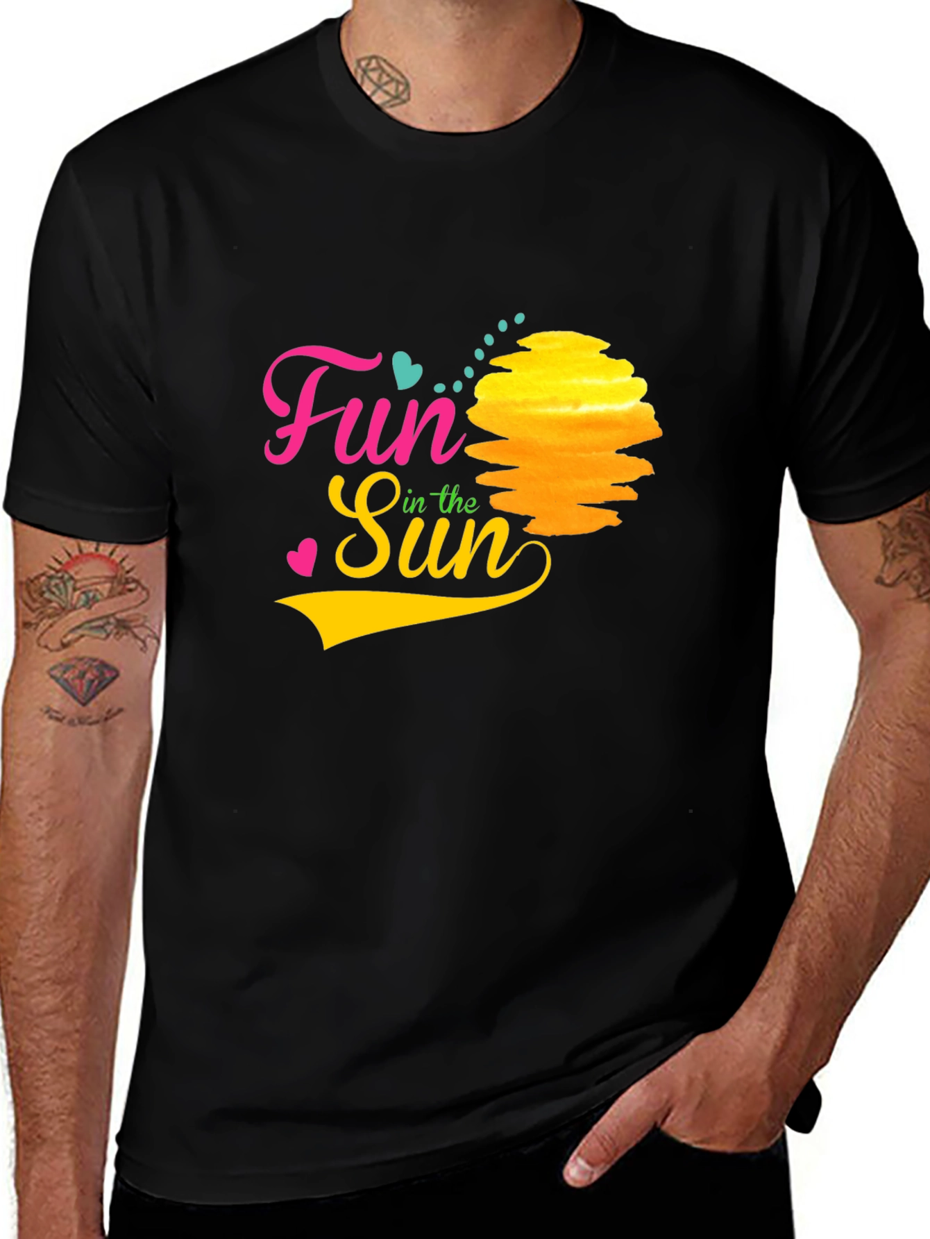 Fun in the Sun Graphic Tee - Black