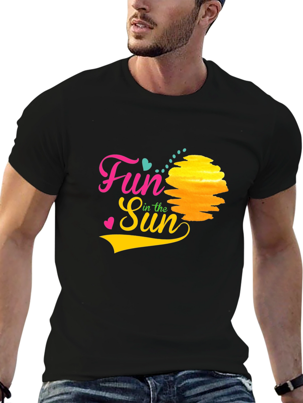 Fun in the Sun Graphic Tee - Black
