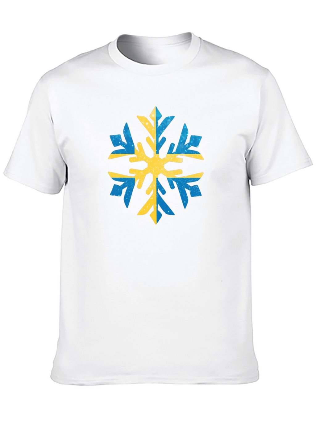 Swedish Snowflake Graphic Tee - Black Cotton