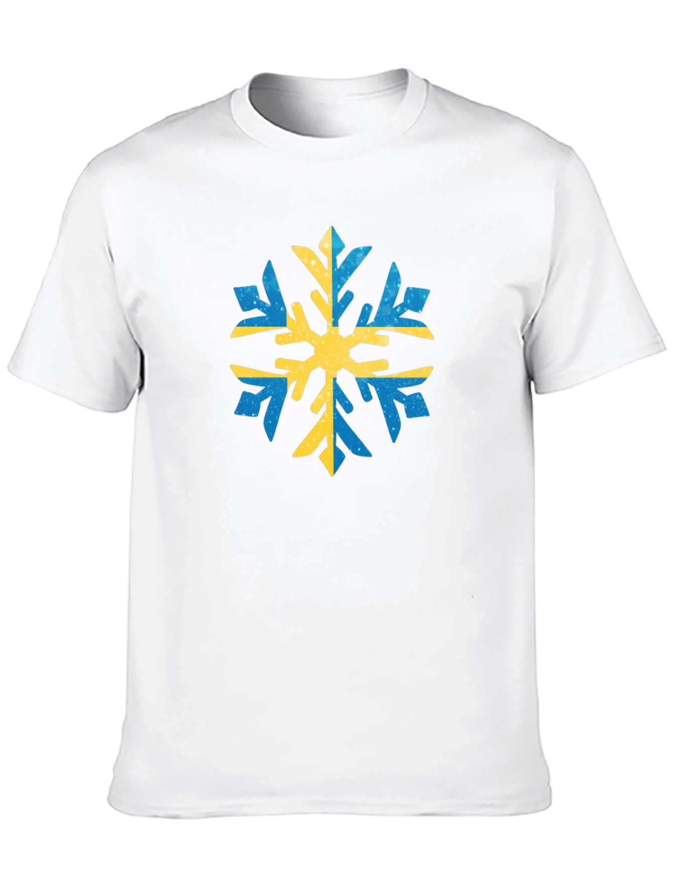 Swedish Snowflake Graphic Tee - Black Cotton