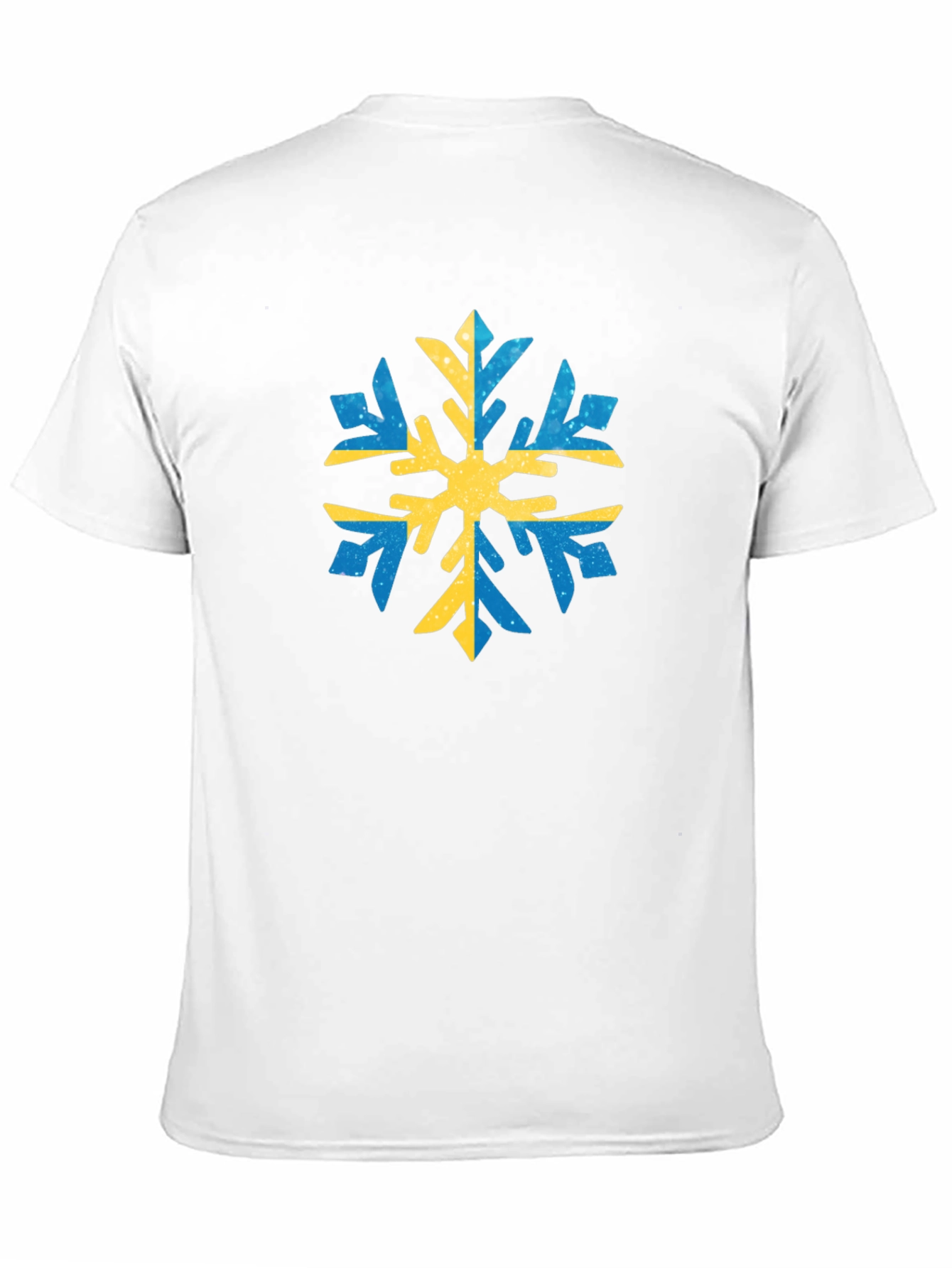 Swedish Snowflake Graphic Tee - Black Cotton