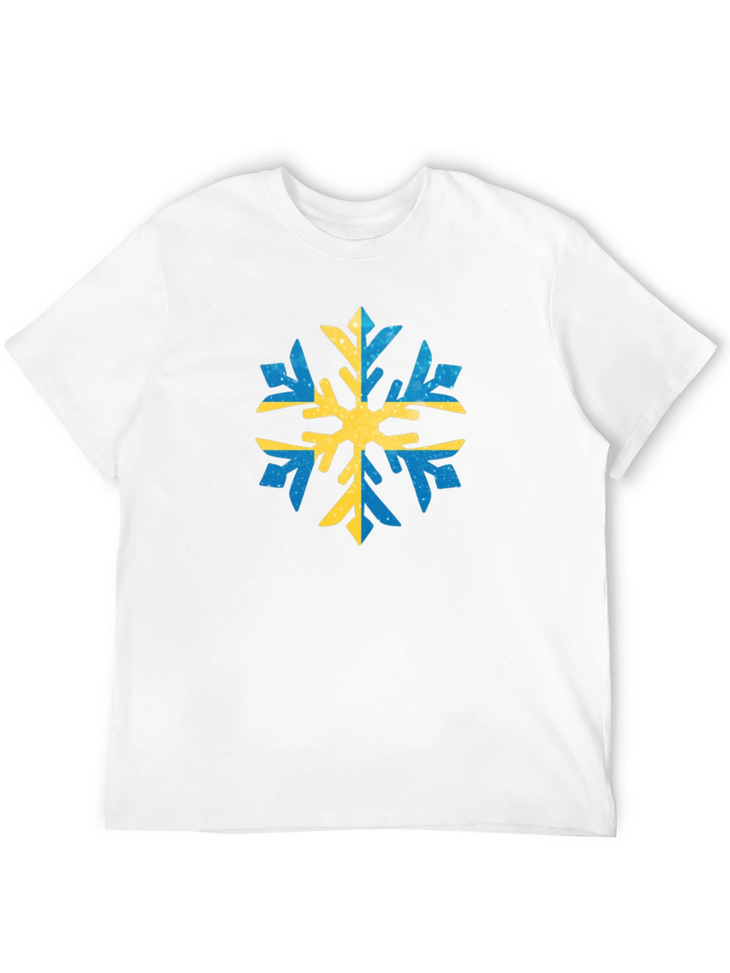 Swedish Snowflake Graphic Tee - Black Cotton