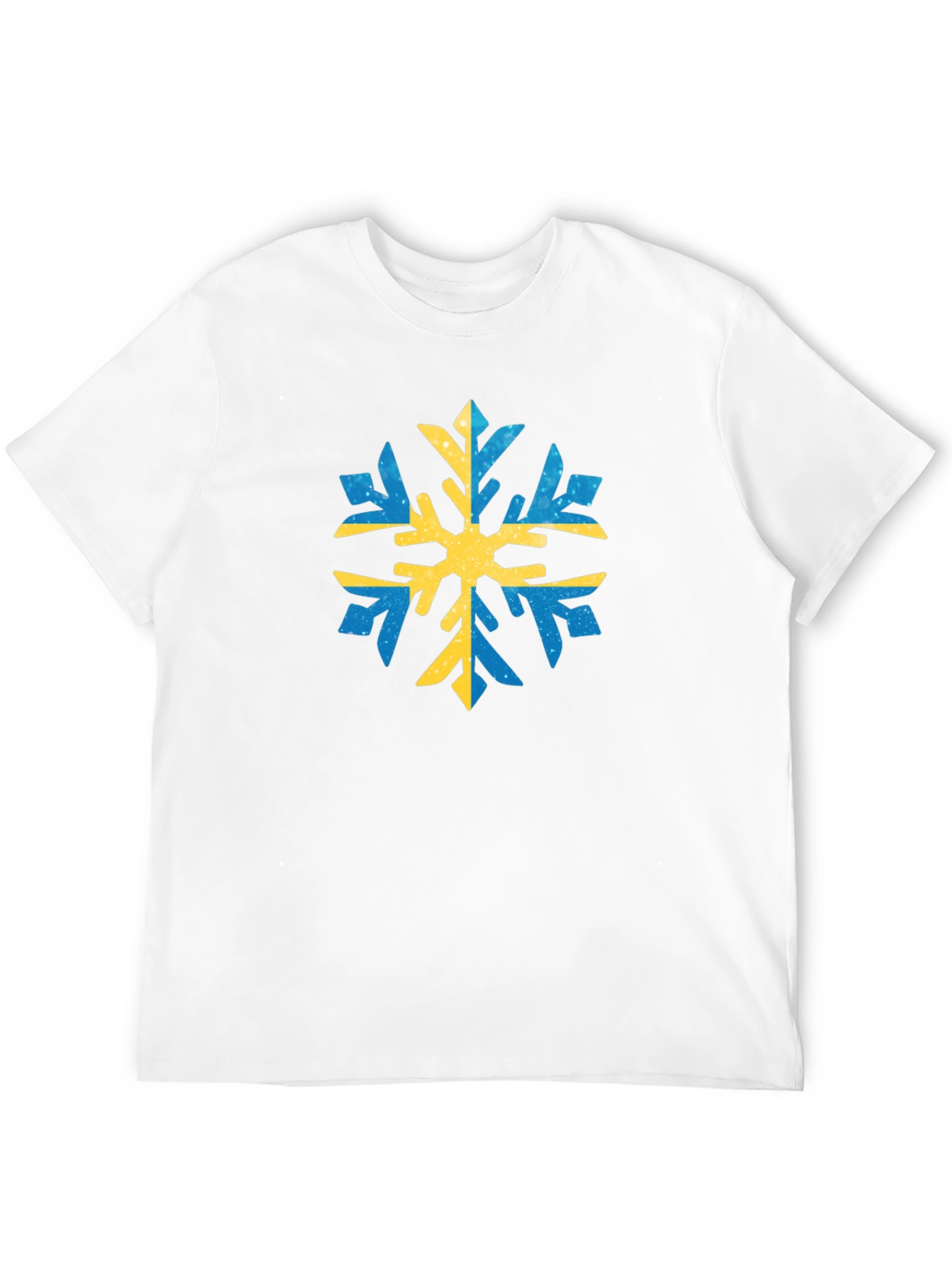 Swedish Snowflake Graphic Tee - Black Cotton